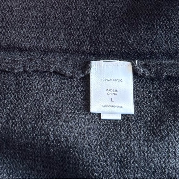 New York & Company Black & Tan Duster Cardigan / Size Large NWT - Picture 2 of 7